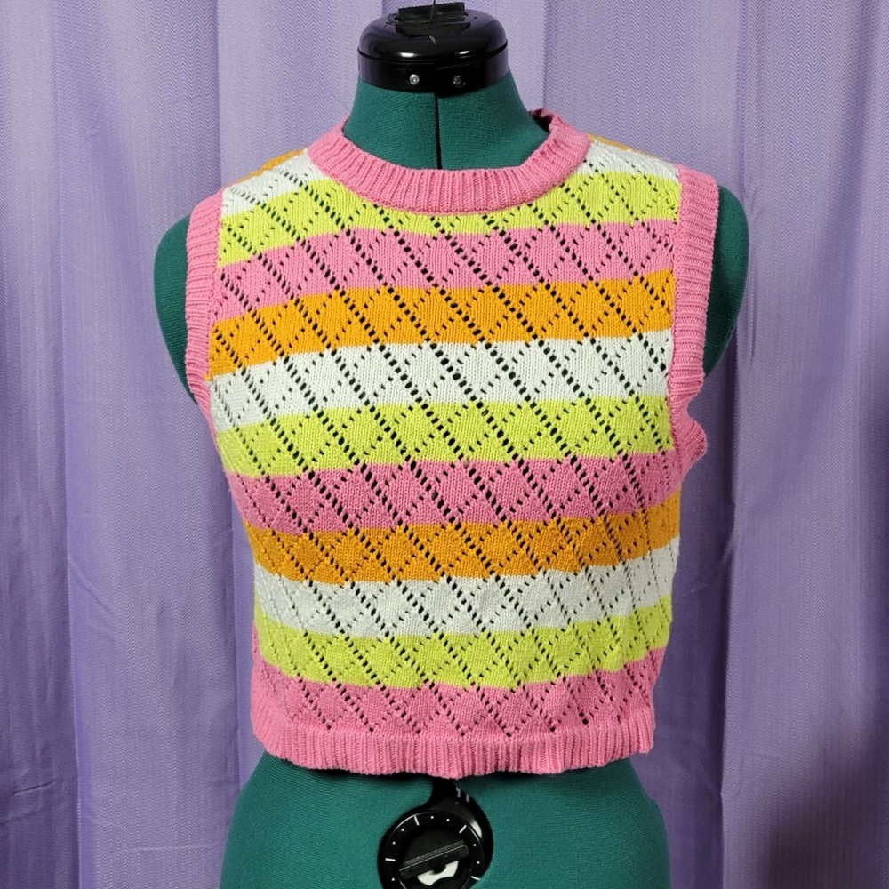 Bluenotes Striped Cotton Vest